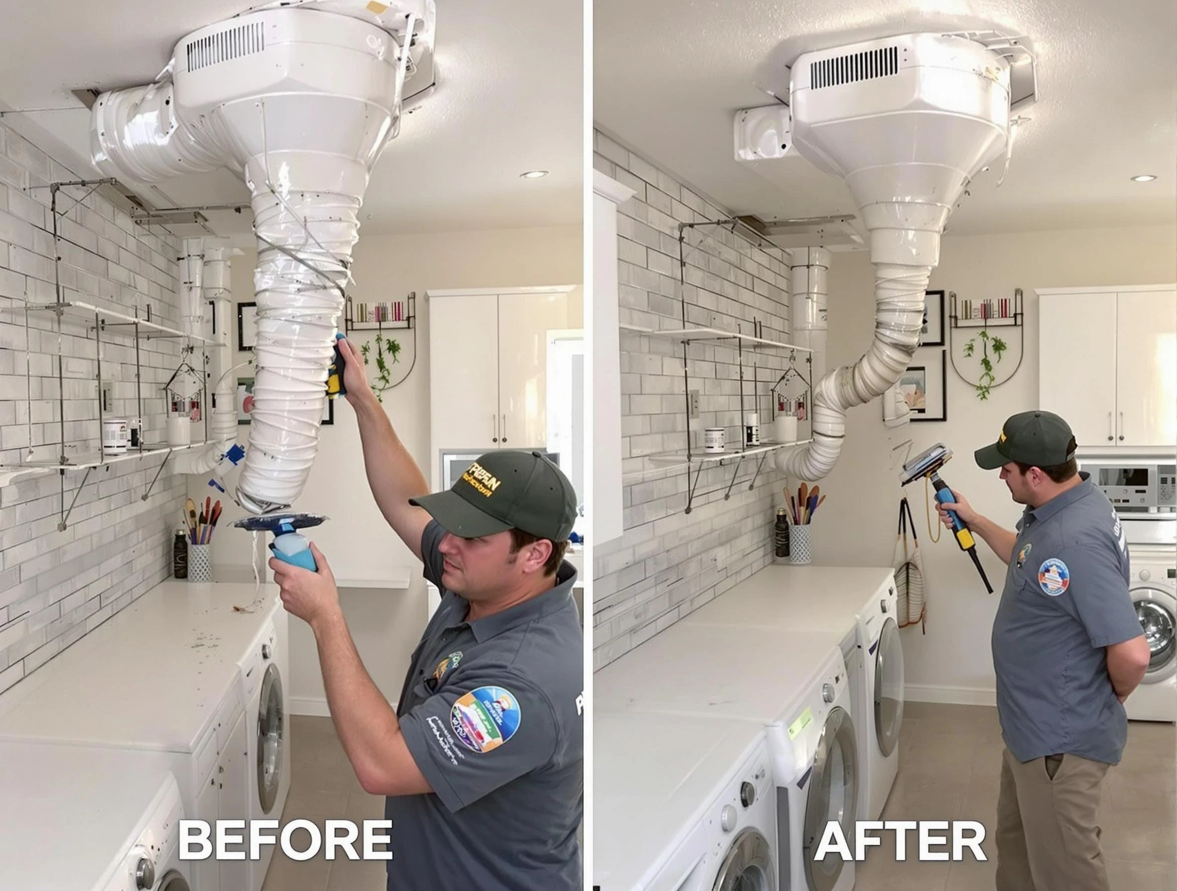 Professional dryer exhaust vent cleaning by Mountain Park Dryer Vent Cleaning in Mountain Park