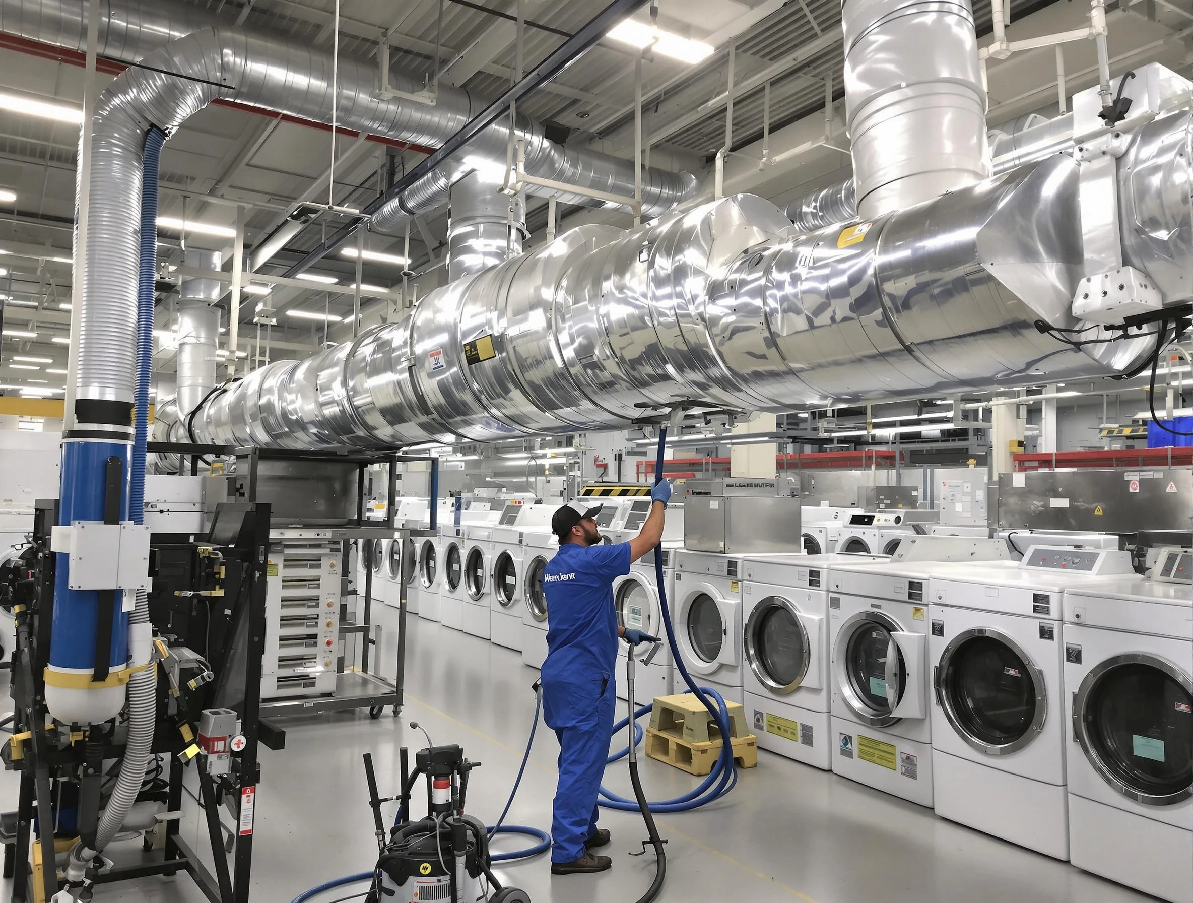 Mountain Park Dryer Vent Cleaning team performing heavy-duty industrial dryer vent cleaning in Mountain Park