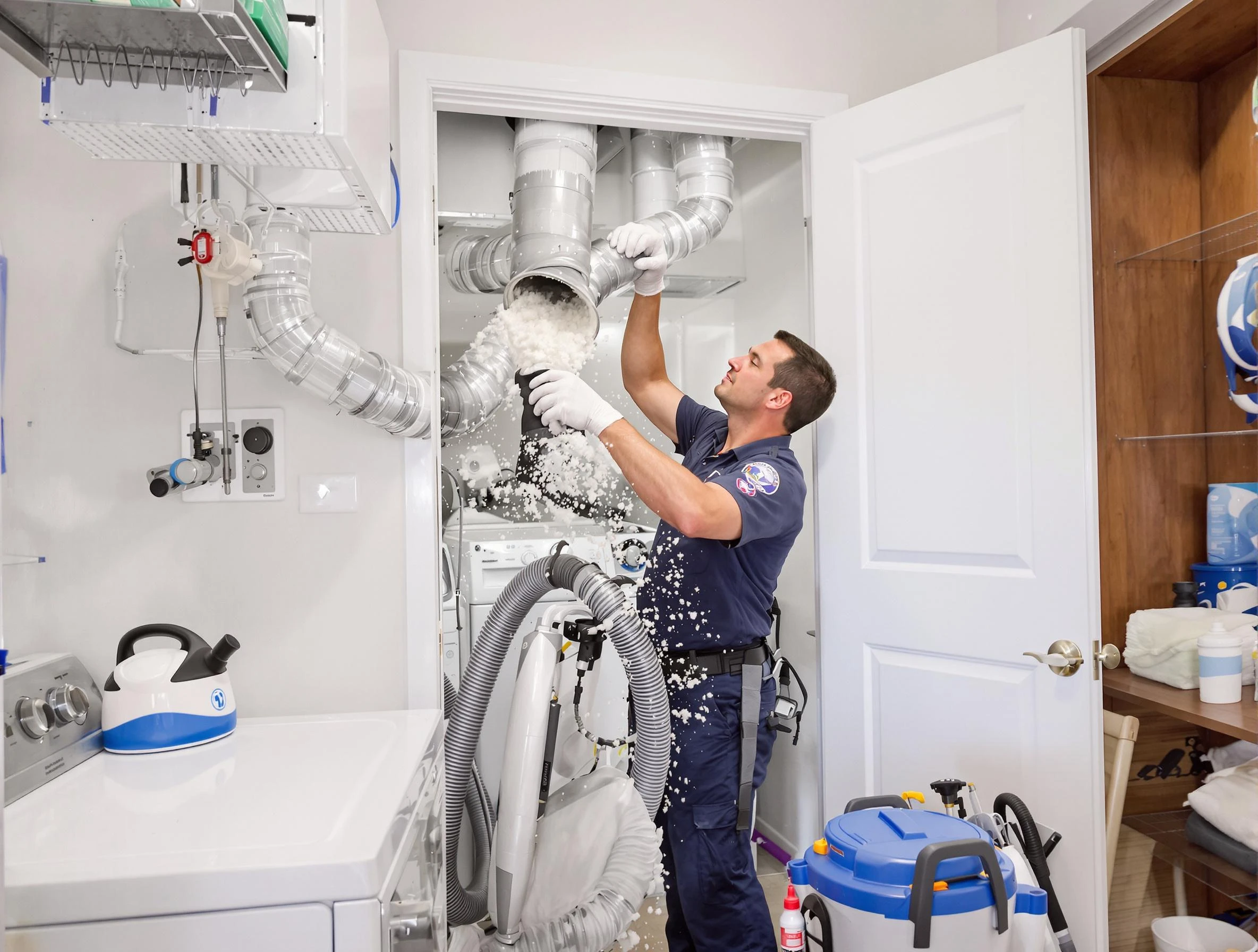 Mountain Park Dryer Vent Cleaning technician delivering thorough residential dryer vent cleaning service in Mountain Park
